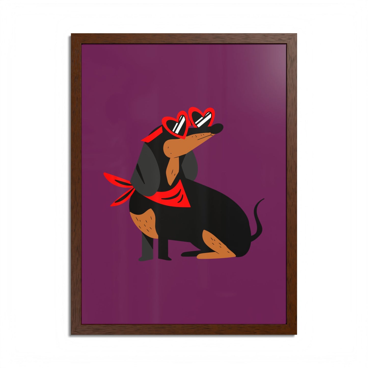 Cool Dachshund Art Print
