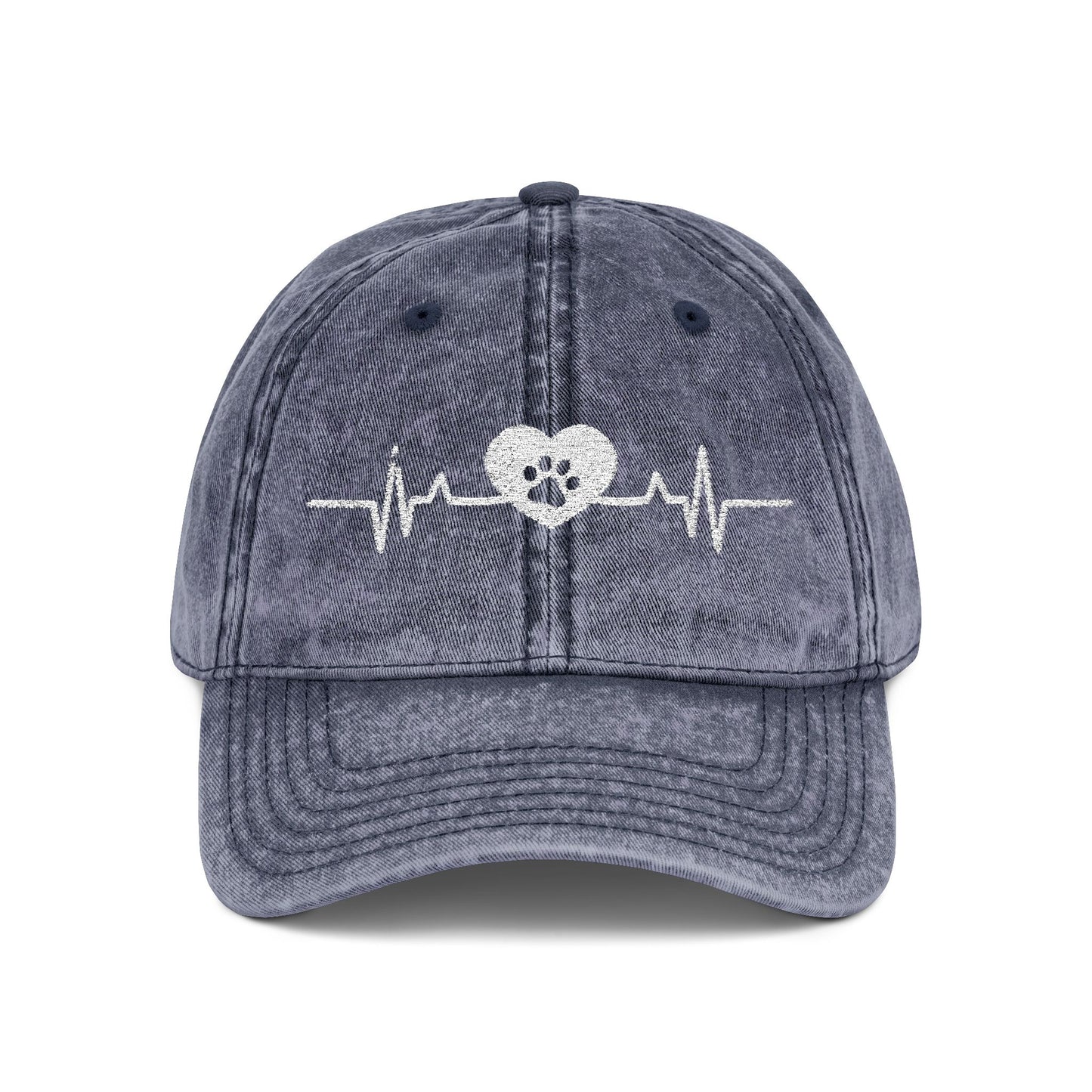 Paw Heartbeat Vintage Dad Hat