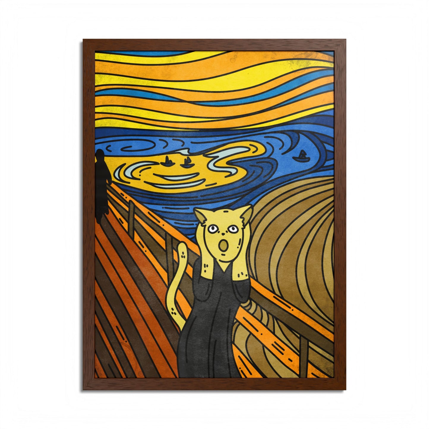 The Scream Cat Art Print