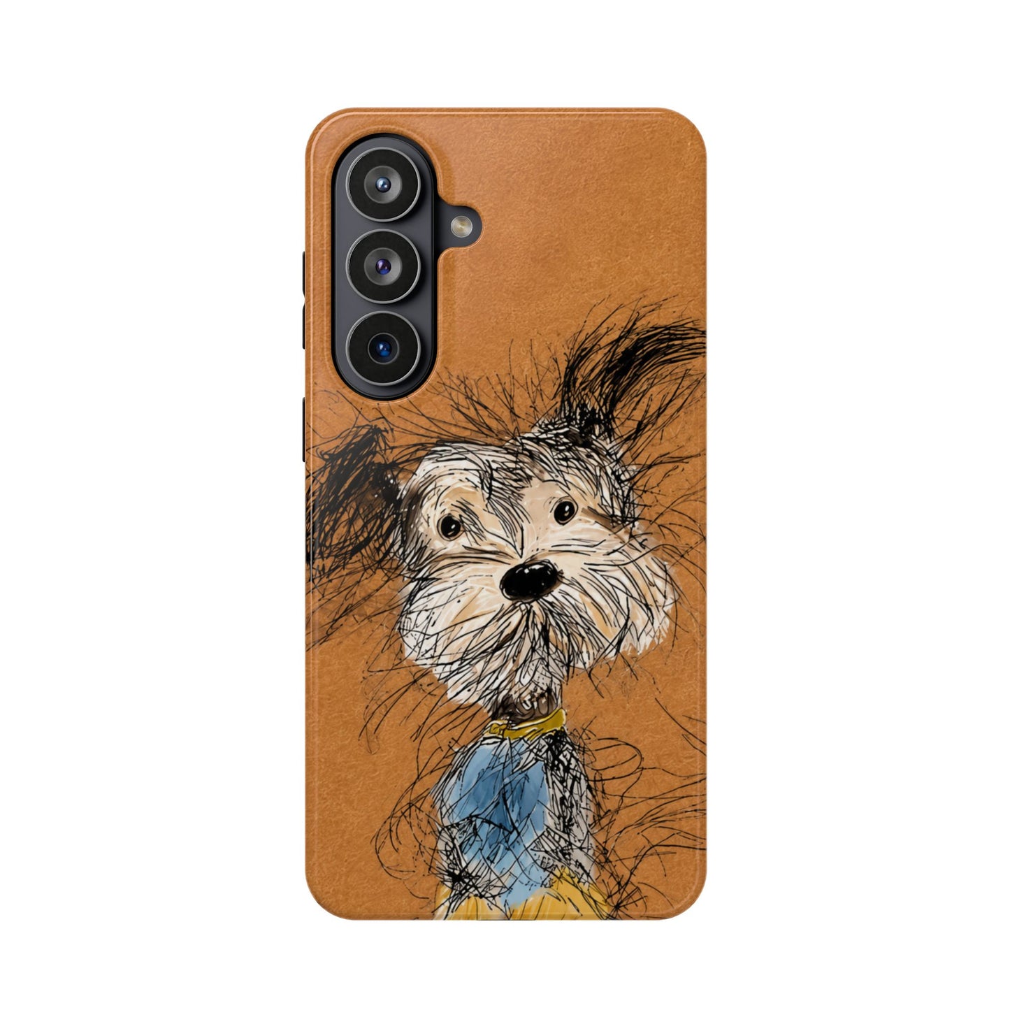 Sketchy Terrier Dog Art iPhone Case