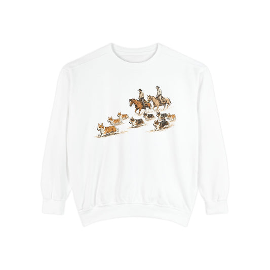 Corgi Cowboy Crew Sweatshirt