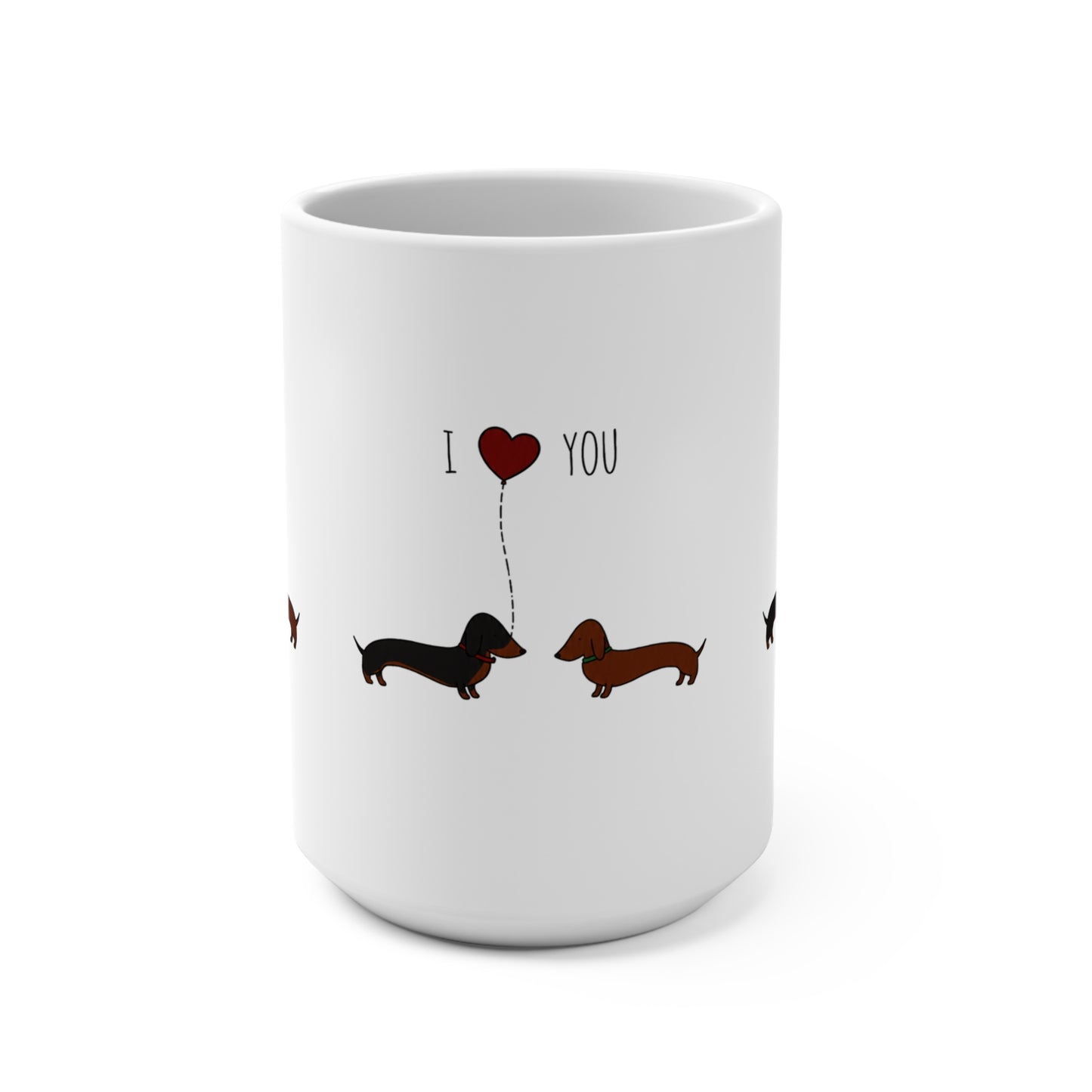 I Love You Dachshund Mug