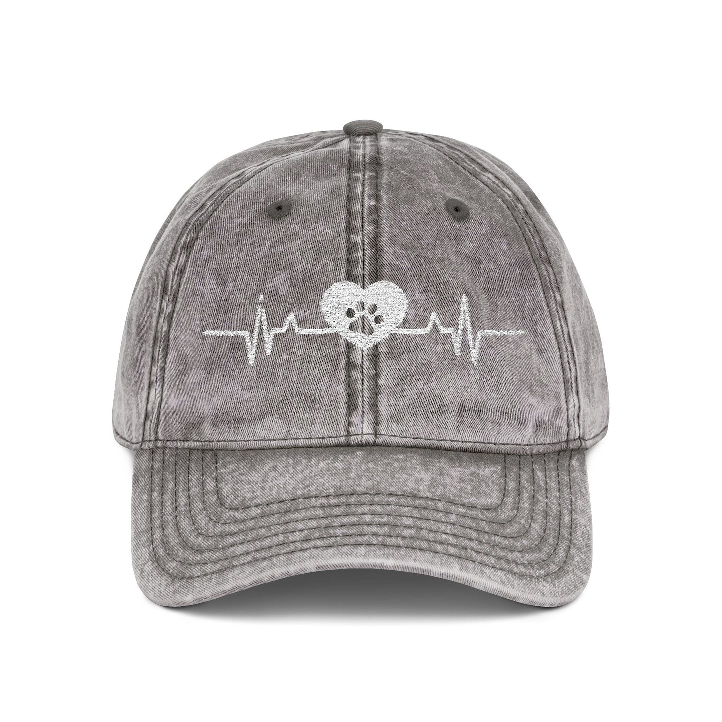 Paw Heartbeat Vintage Dad Hat