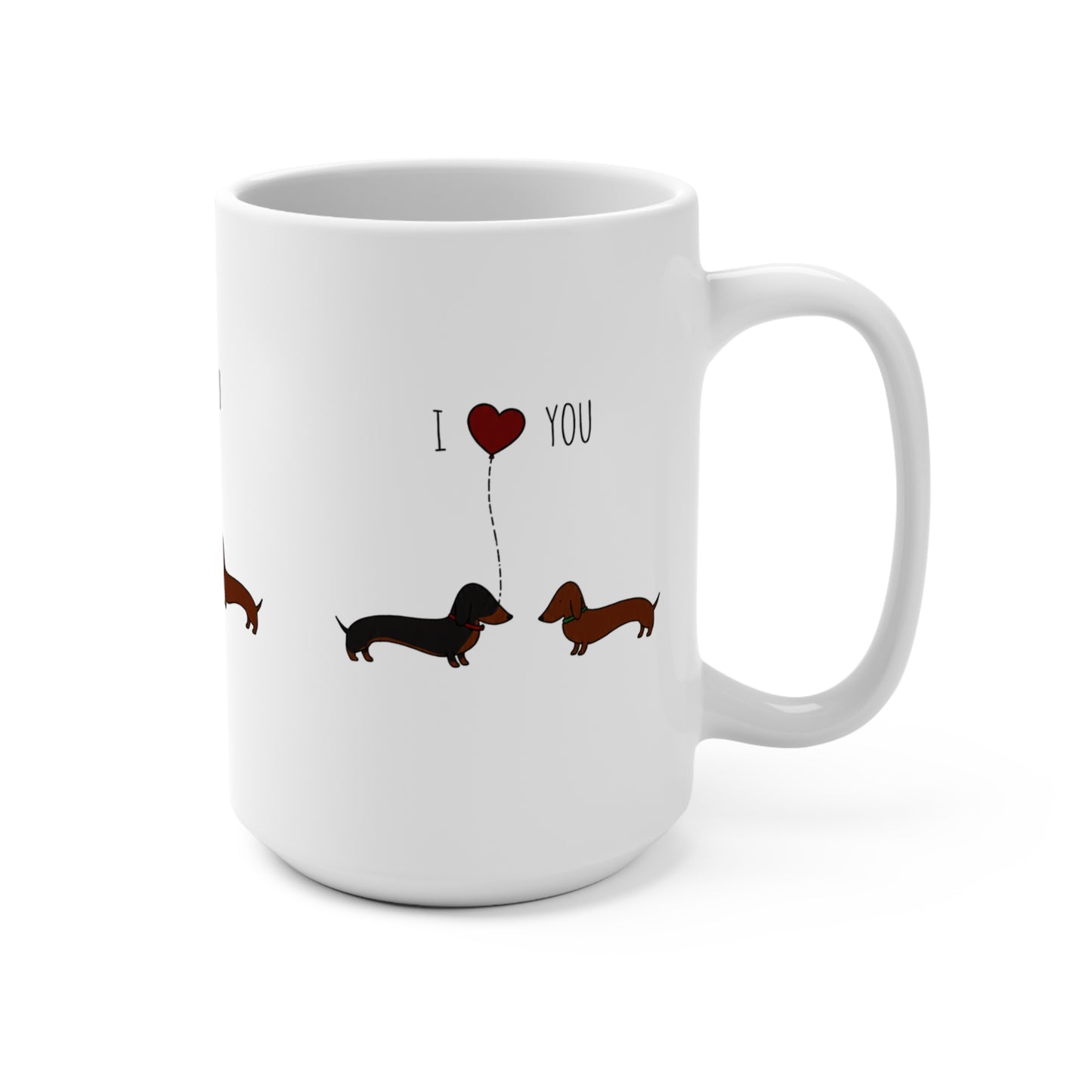 I Love You Dachshund Mug