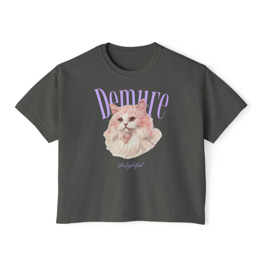 Demure Cat Graphic Tee