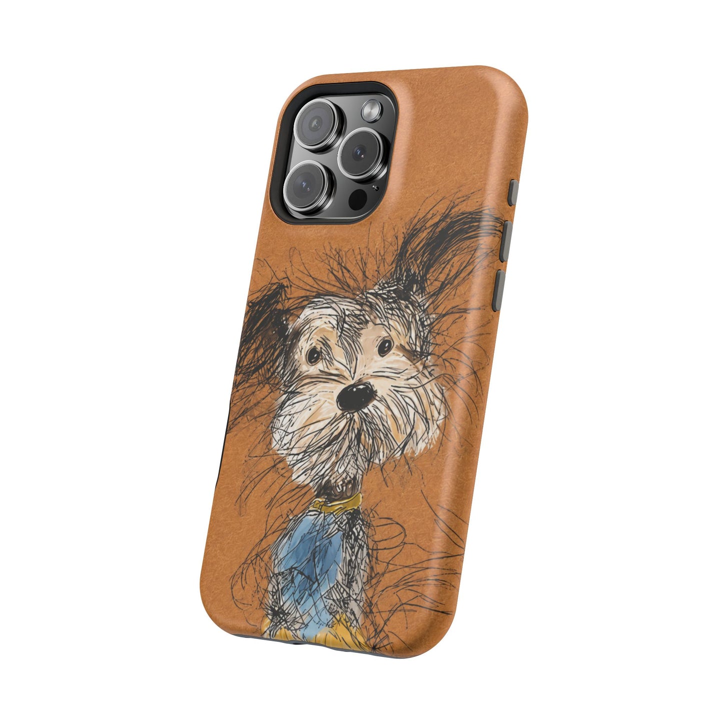 Sketchy Terrier Dog Art iPhone Case
