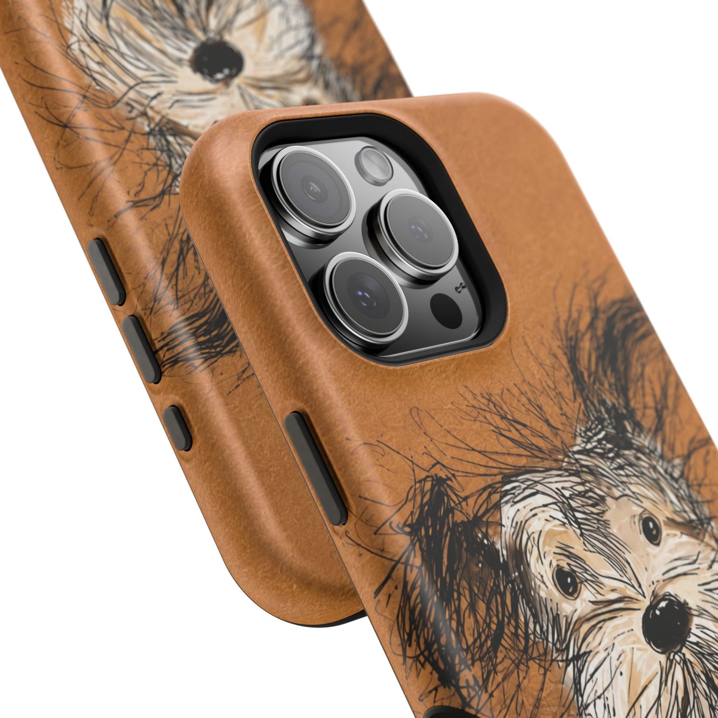 Sketchy Terrier Dog Art iPhone Case