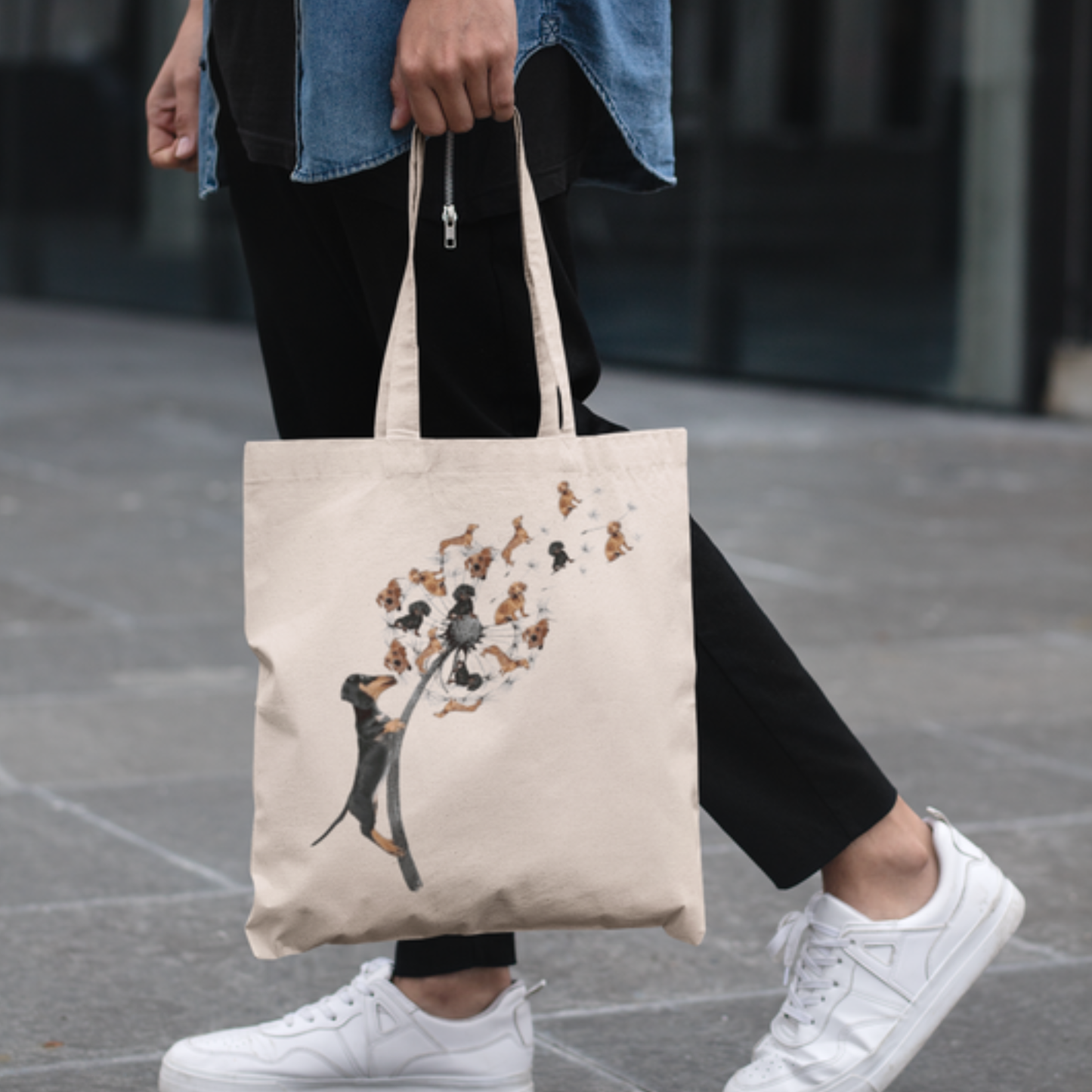 Dachshund Tree Cat Tote Bag