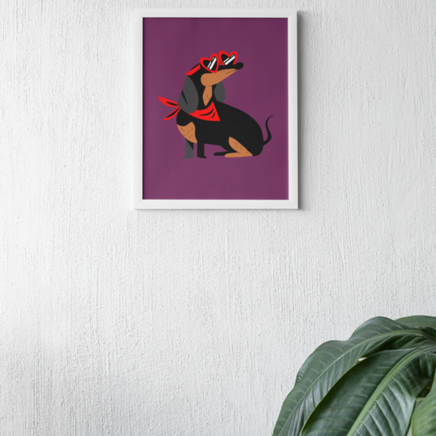 Cool Dachshund Art Print
