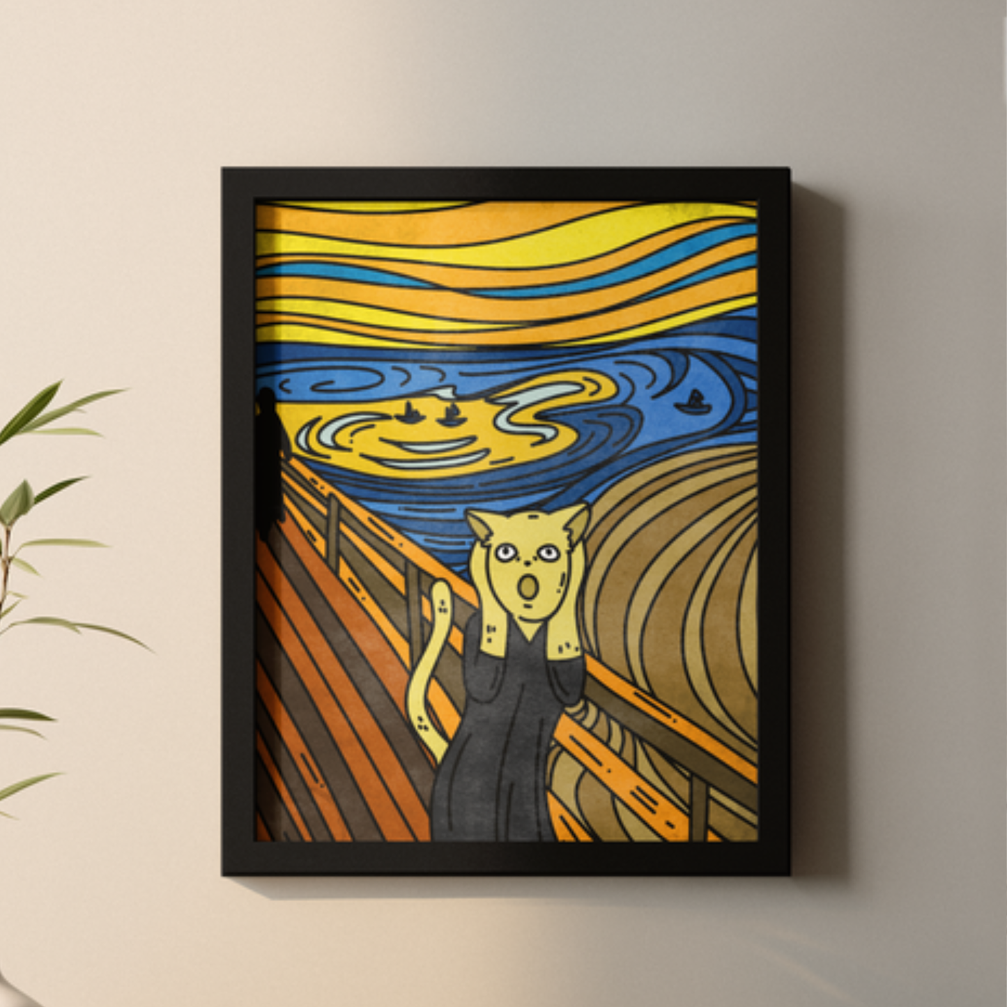 The Scream Cat Art Print