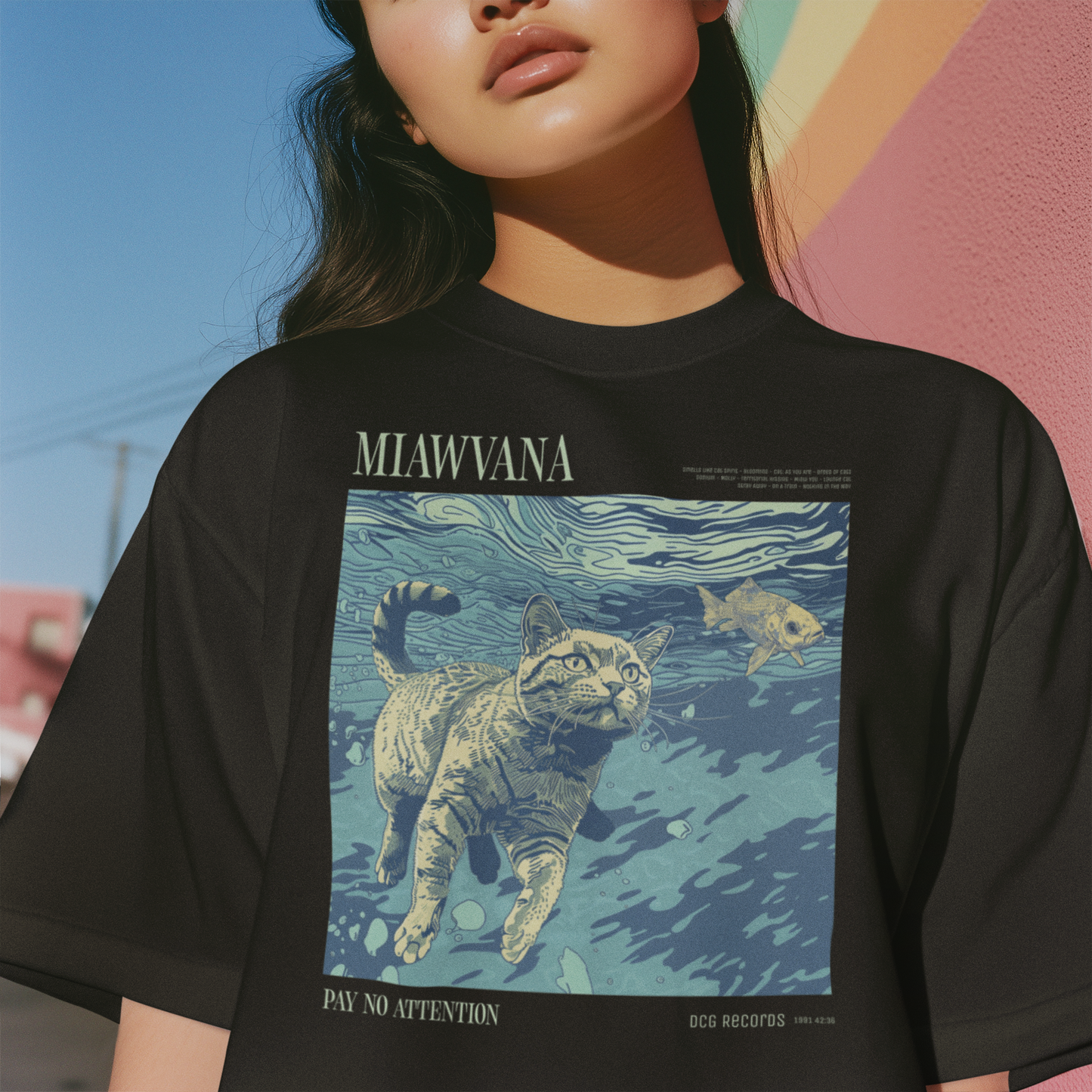Meawvana Cat Parody Graphic Tee