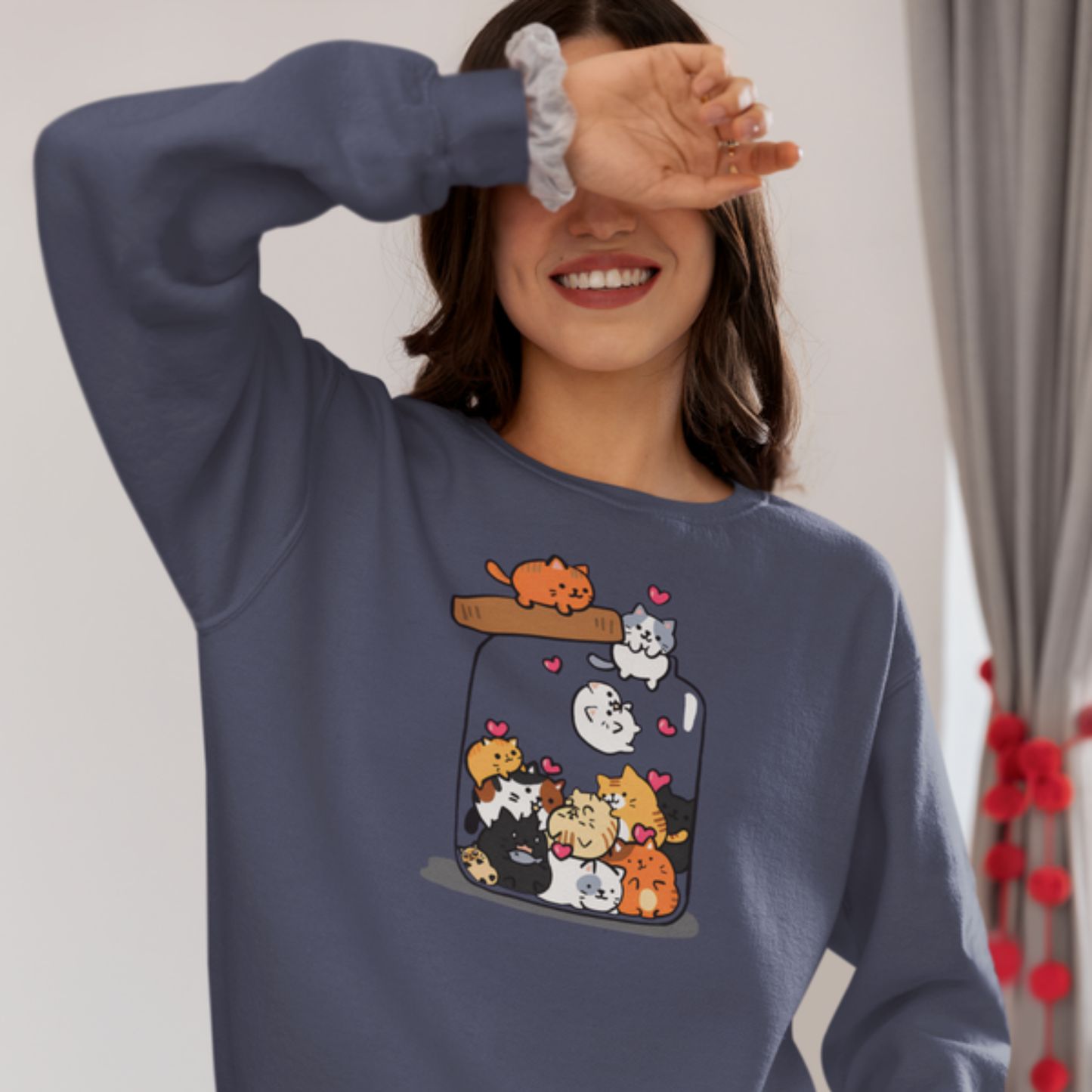 Cats in a Jar Kawaii Sweatshirt