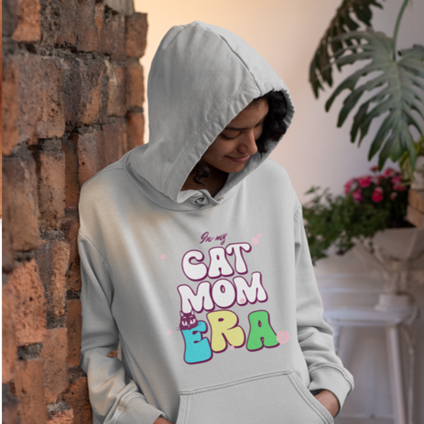 Cat Mom Pastel Hoodie
