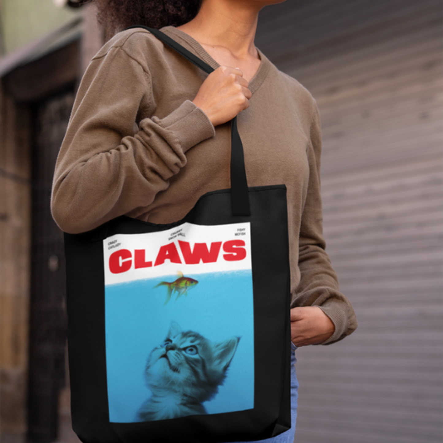 CLAWS Movie Parody Cat Tote Bag