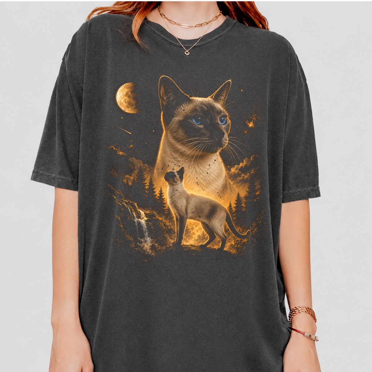 Siamese Cat Moon Wilderness shirt