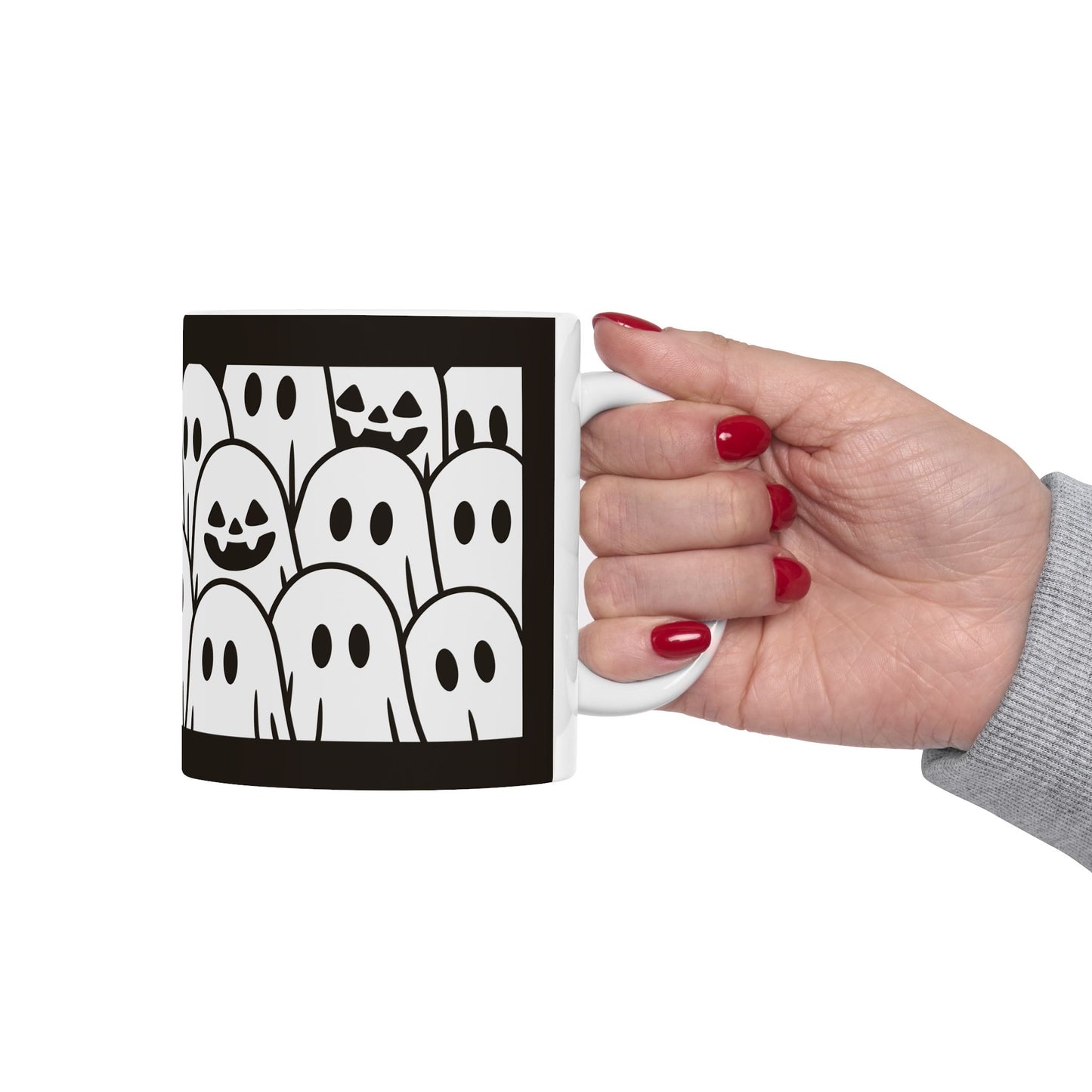 Ghost Cat Halloween Mug