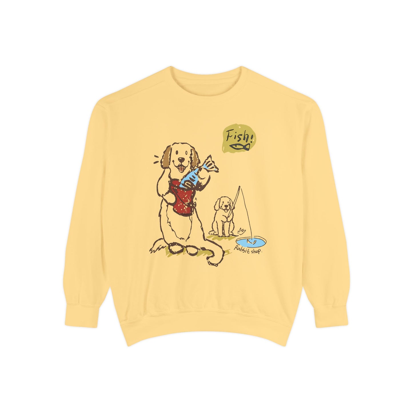 Fish! Dog Guitar Sweatshirtk