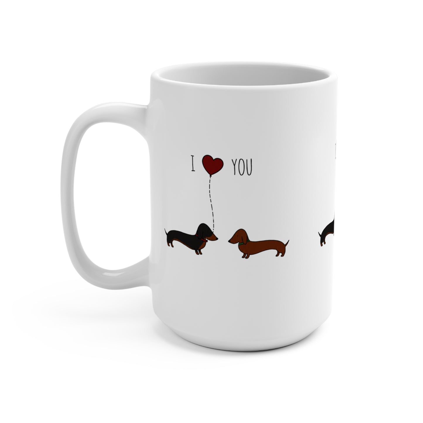 I Love You Dachshund Mug