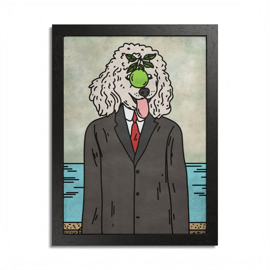 Magritte Dog Surreal Art Print