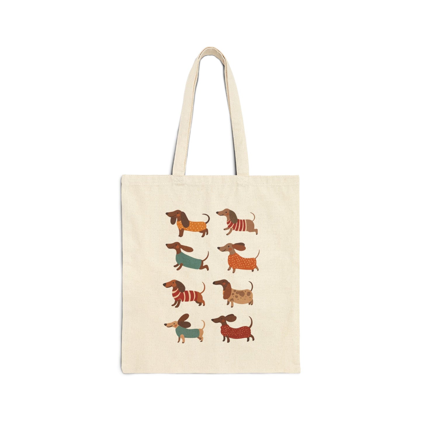 Cute Dachshund Pattern Tote Bag